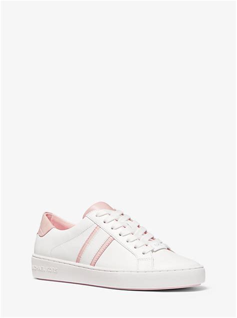 michael michael kors irving two-tone stripe leather sneaker|Irving Two.